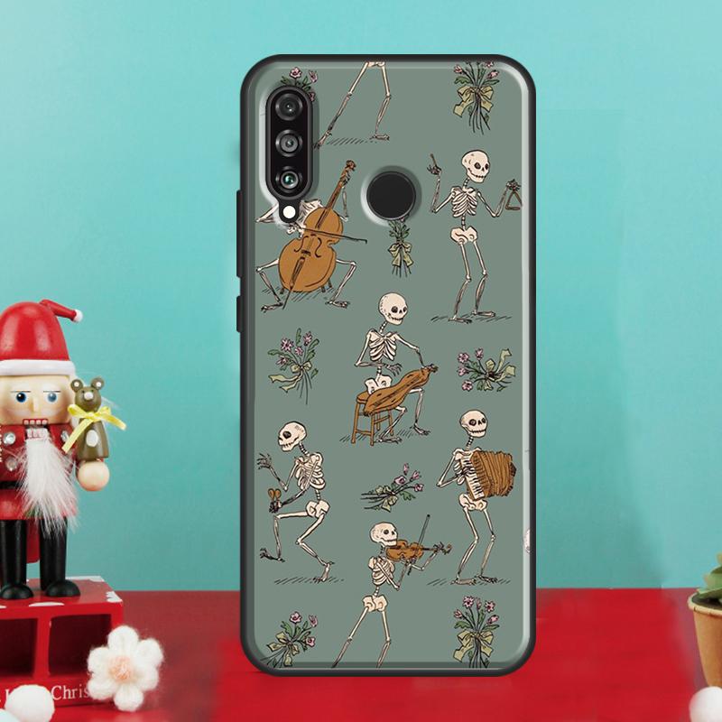 Bones Skeleton For Huawei Nova Y70 Y90 Y60 Y72 Y61 Y91 12s 12i 11i 7i 8i 9 10 SE P60 Pro P30 P40 Lite Case