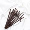Carbonized Bamboo Hairpin: DIY Ancient Style with Wire-Wrapped Glass Details