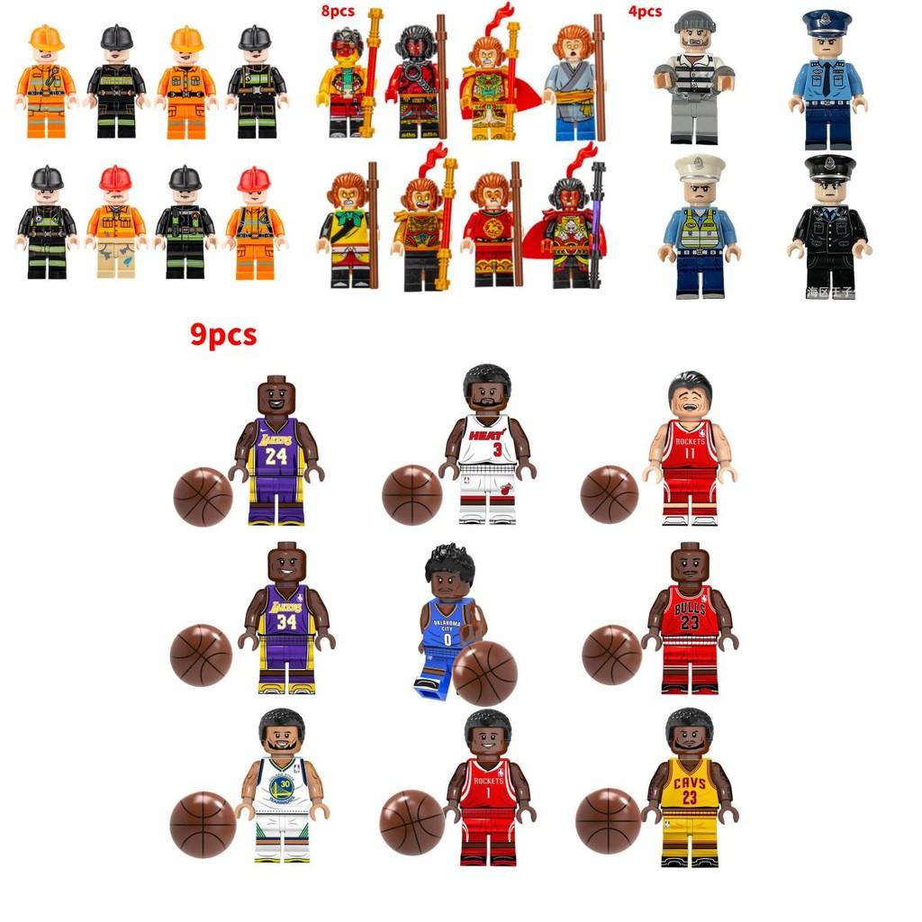 Stadt Bauingenieur und Feuerwehrmann Minifiguren Baustein Set für Kinder