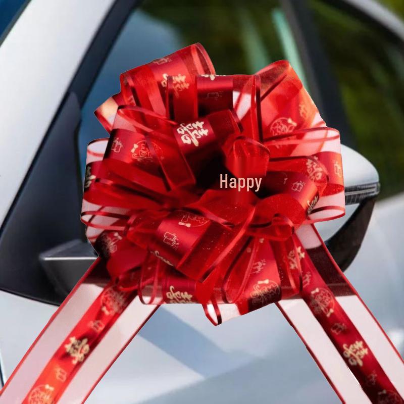Large Wedding Car Ribbon Decoration for Bridal Team