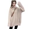 Women's Hooded Sweater Sweatshirt Mid To Long Style Pullover Sweater Knitted Top Autumn and Winter