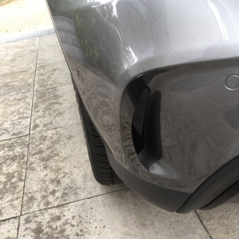 Bakre stötfångare Spoiler Luftventil Trimskydd för Benz Gla X156 Gla45 Amg 2013-2018(Svart)