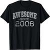 Awesome Since 2006 Vintage Style Born In 2006 Birthday Gift T-Shirt
