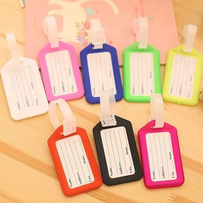 PP Plastic Luggage Tag with Anti-loss Name Label for Suitcase or Kindergarten Use