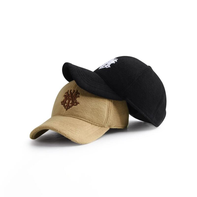 Oversized embroidered winter hat, hiking fishing, warm earmuffs, ball cap XL