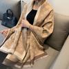 Sciarpa Elegante Spessa Calda a Doppio Uso da Donna per Ufficio Inverno Stanza con Aria Condizionata