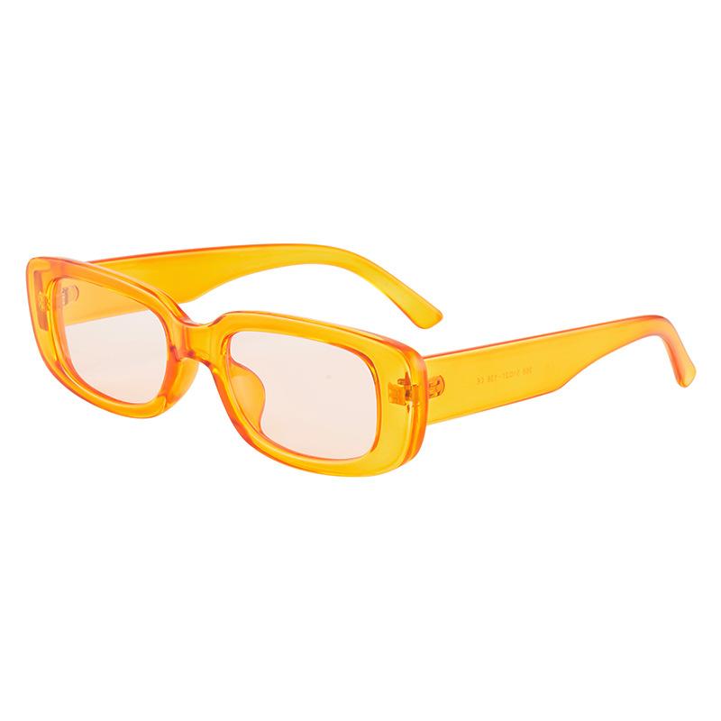 European and American small frame square sunglasses men's fashion sunglasses women's trend street shooting UV-proof sunglasses