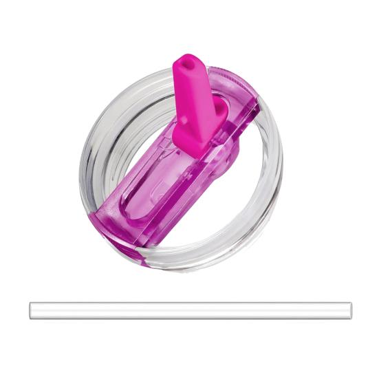 Flip Straw Lid for 40 Oz Tumbler Leak Proof Replacement BPA-Free Reusable Cup Lid for Water Juice Milk Tea