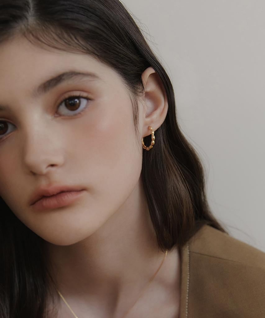 Tatiana Bubble Link Hoop Earrings Ec3133