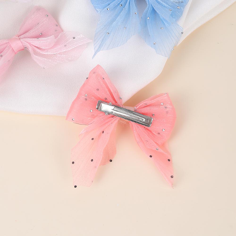 14Pcs Mini Sparkling Pearl Hair Clips Cute Sweet Girls Side Clip Barrettes Shiny Hairpin With Bow Accessories Headdress