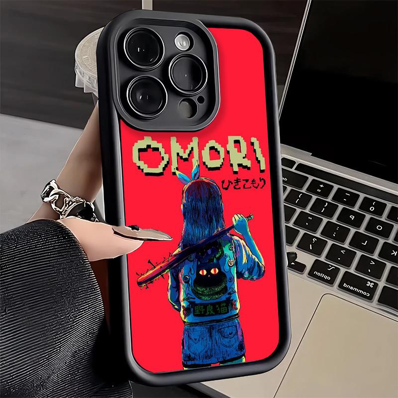 Phone Case for iPhone 17 Air 16E 15 16 Pro Max O-Omori Cartoon Game Cover 14 Plus 13 12 Mini Soft Shell Silicone Fundas