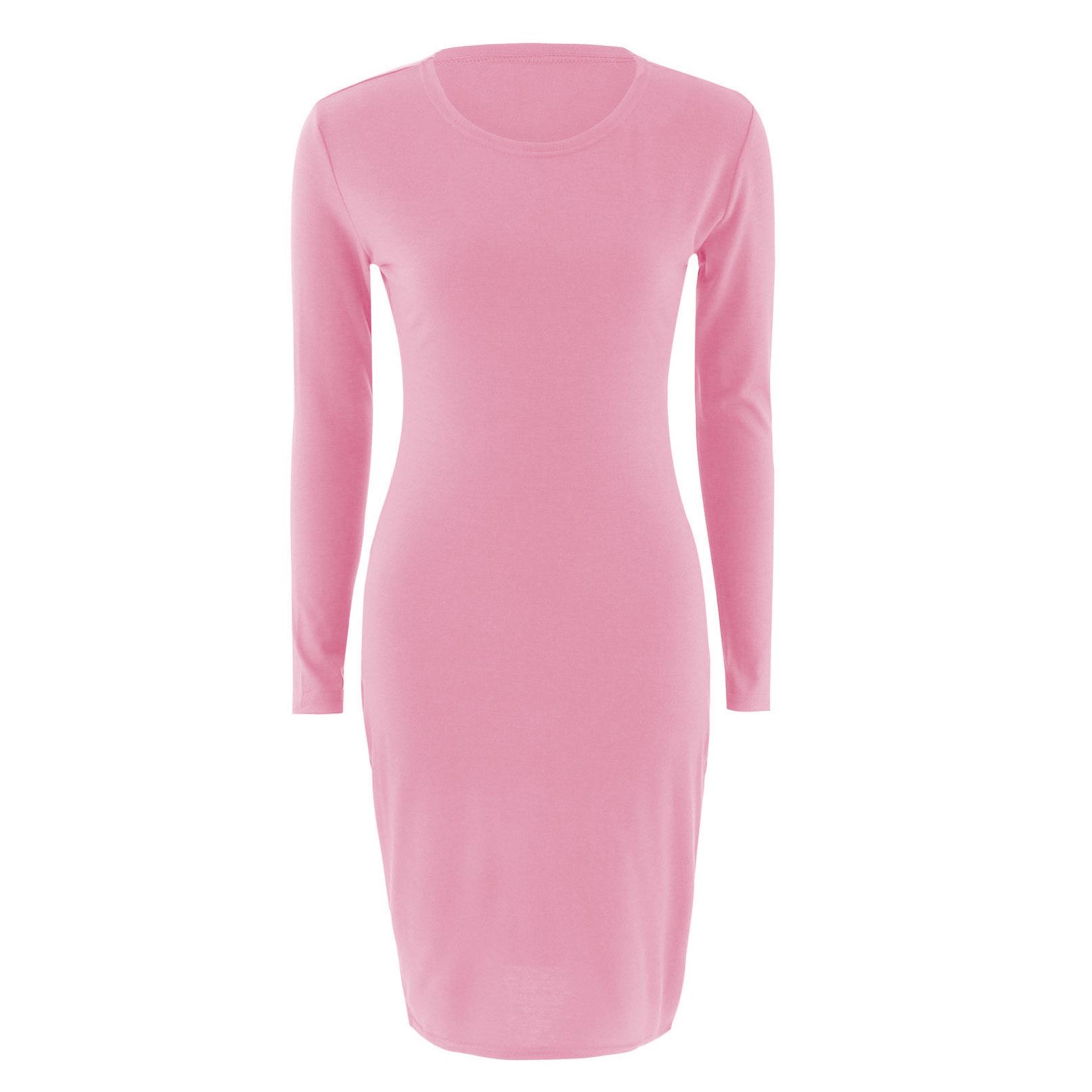 Модное европейское и американское женское платье с коротким рукавом Extra Large pink
