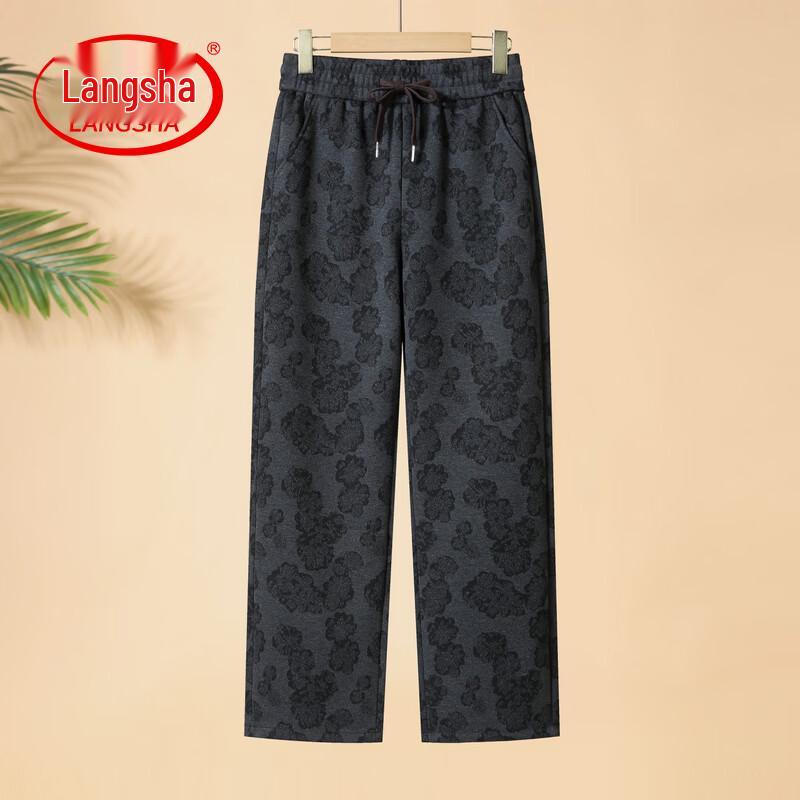 LangSha Women s High-Waisted Straight-Leg Casual Pants 2XL