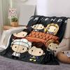 1pc s TV Show Chibi Characters Blanket Cute Cartoon Throw Blankets for s, Soft .B036