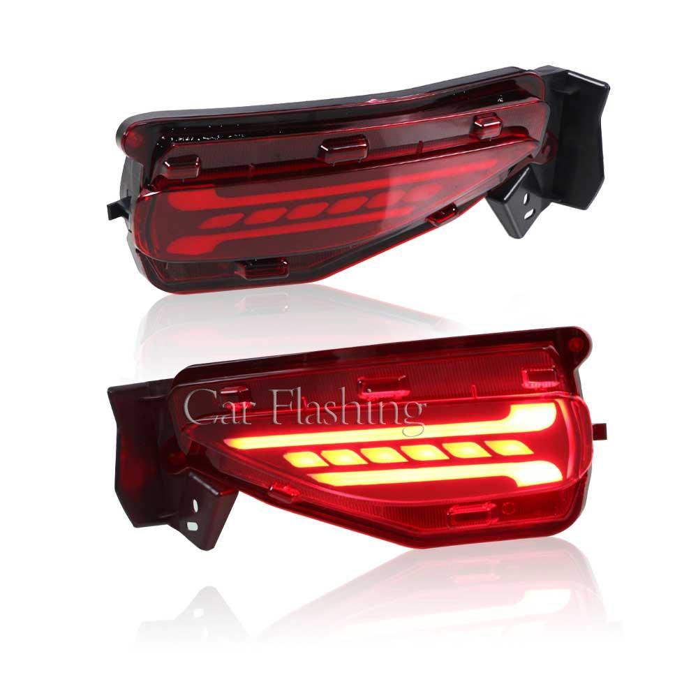 1 Set LED Reflector For Toyota Fortuner SW4 2015 2016 2017 2018 Rear Bumper Light Fog Lamp Brake Light Turn Signal