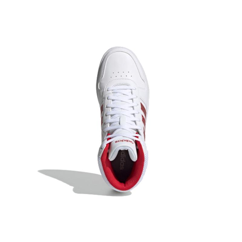 Adidas Hoops 2.0 Mid 'White Red' Women's Sneakers FW5695