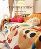 Happy Snacks Stain-Resistant Non-Slip Sofa Cover Blanket