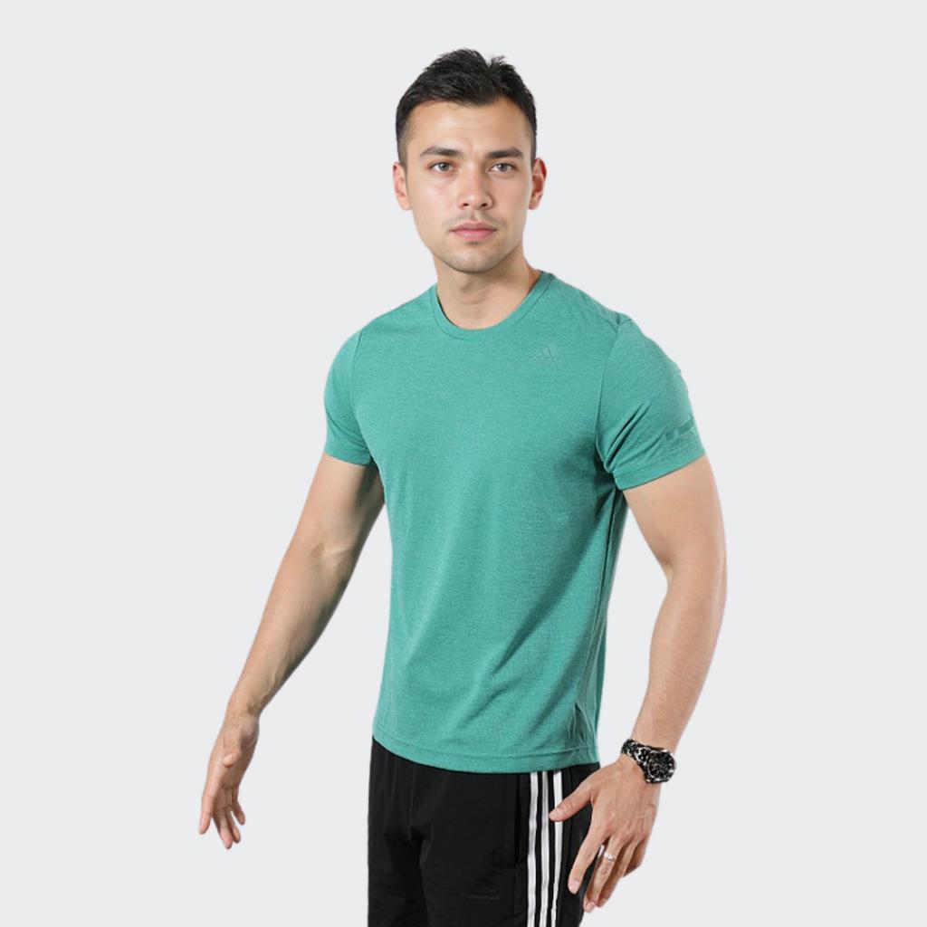Adidas Chill Tee Training Sports Short Sleeve Men Tops Green EI6389