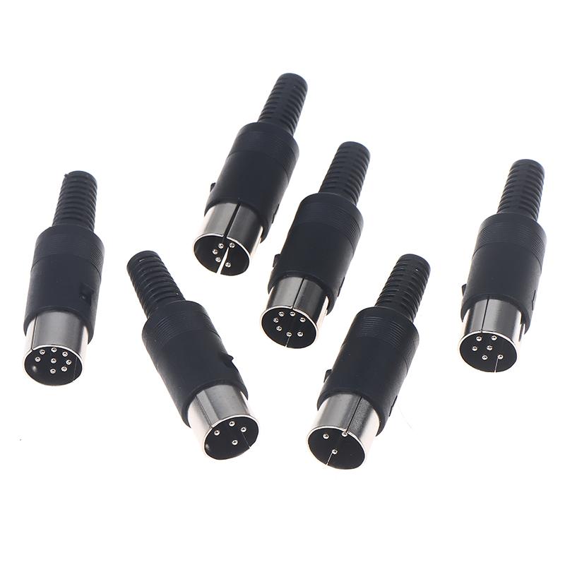 2Pcs/pack 3P 4P 5P 6P 7P 8P DIN Male/Female Plug Soecket Jack With Plastic Handle Keyboard Cable Connector Adaper