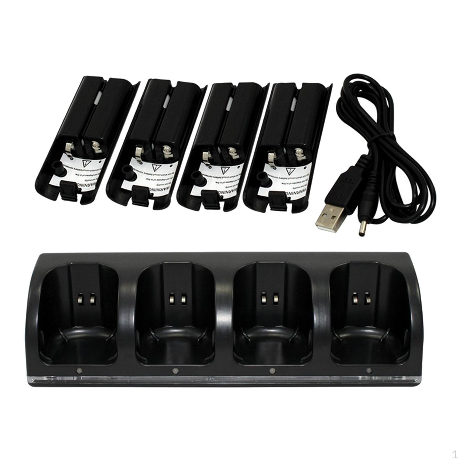 

Зарядное устройство, зарядная док-станция с удлиненным шнуром, для игровой консоли, аксессуары, пульт дистанционного управления чёрный