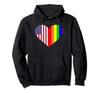 Rainbow USA Flag Heart Pride LGBT Valentines Ew David Gay Hoodie