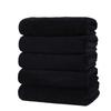 Microfiber Dry Hair Towel Edge-banded Printed Plain Weave CN Black Cross-Border Supply Vacuum-Packaged Sports Gym Customizable