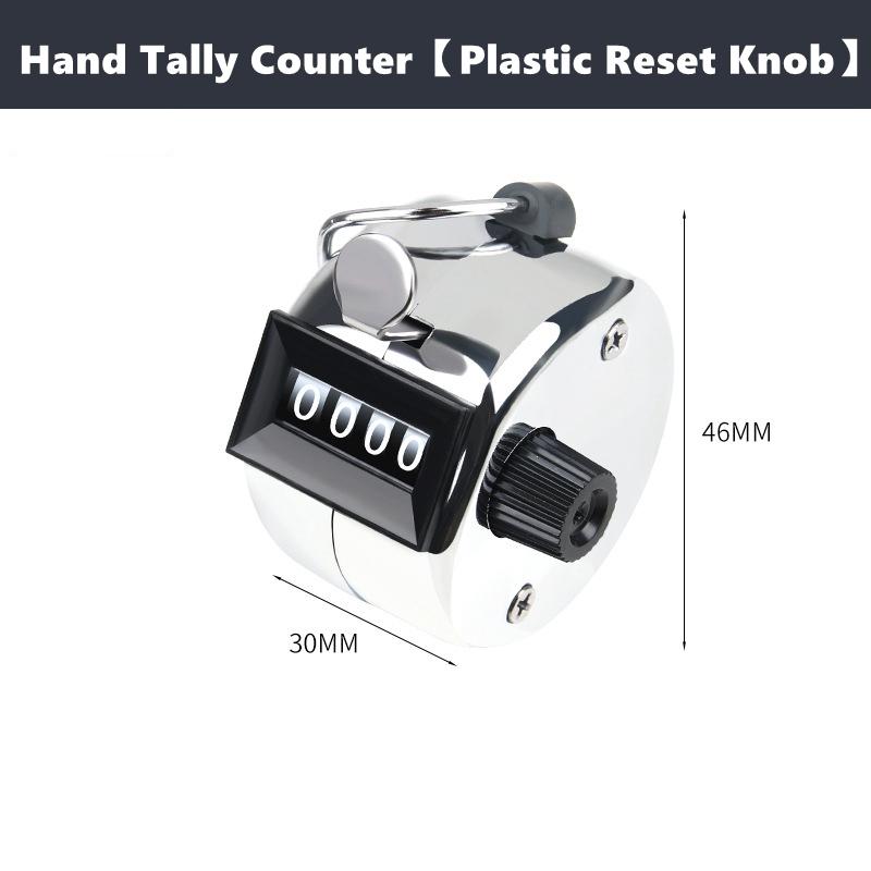 4-Digital Hand Tally Counter Manual Counting Golf Clicker Training Counter 4 Digit Number Hand Held Tally Counter Mini Mechani
