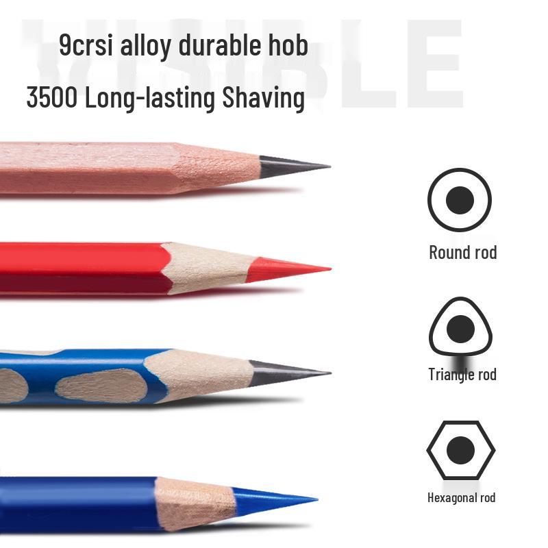 Deli 71162 Hand-Crank Pencil Sharpener - Stylish, Simple Rotary Sharpener for Students & Office Use
