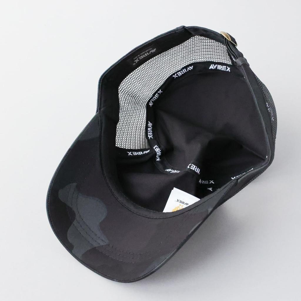 Custom Made BIG SIZE Standard Mesh Work Cap Mesh Cap Hat XL Large Size Cap Black Deep Spring Summer Big Size Black [Avirex] Men's Men's (JP, Alphabet,
