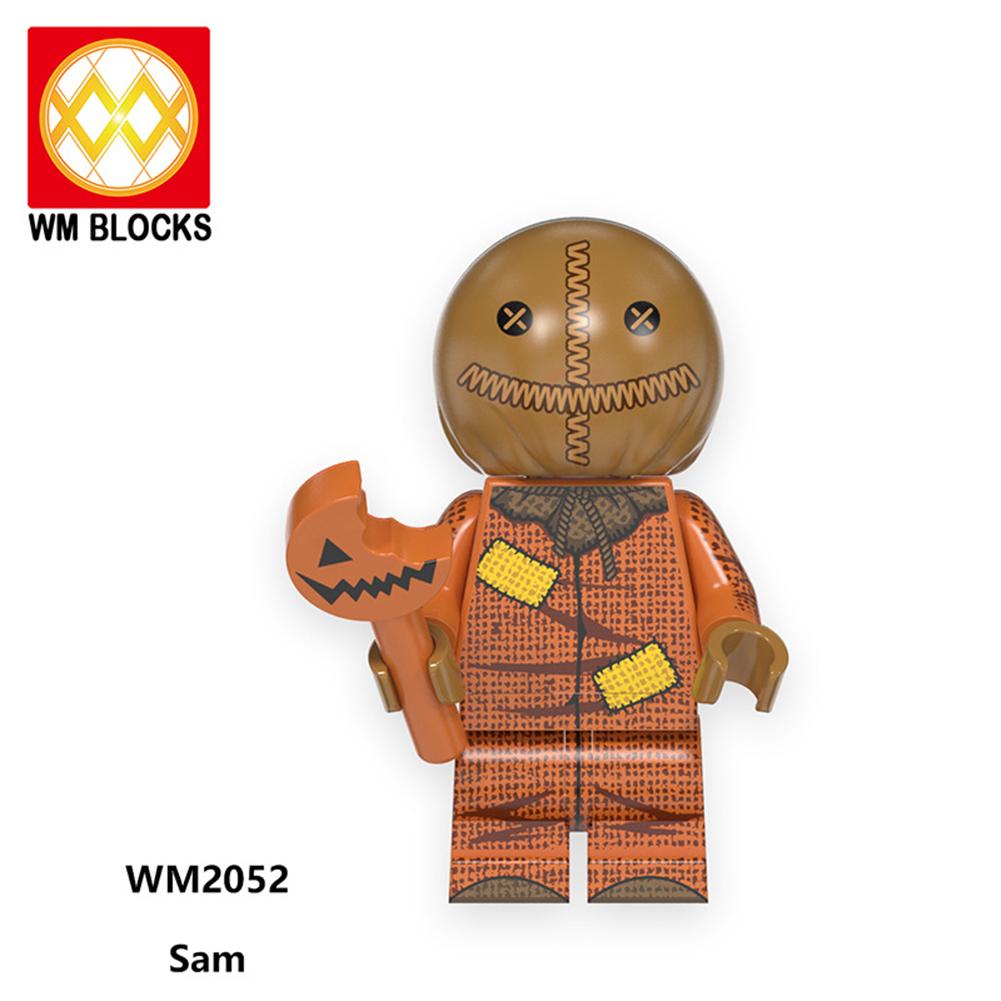 Wm Halloween Series Assembled Minifigure Building Blocks Children Puzzle Toys Birthday Gifts