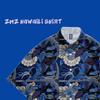 Hawaiian Floral Short-Sleeved Shirt Men'S Summer Hong Kong Style Trendy Brand Casual Ruffian Handsome Boys Less Printed Men'S Shirt