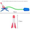 Kids Foot Pedal Air Pump Rocket Launcher Toy Kit Foam Rocket Accessories Boys Girls Outdoor Jumping Sport Launch Rocket Game Toy