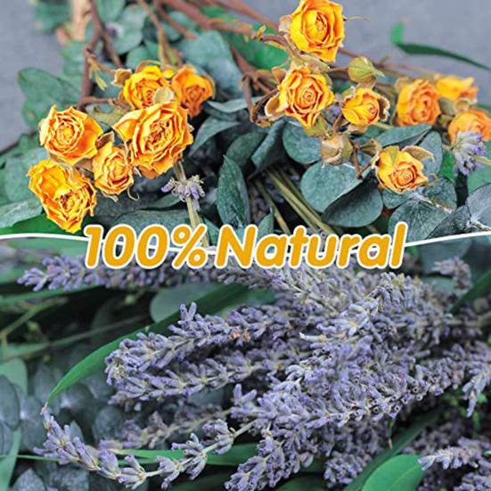 Dried Flower UV Resistant Clear Mind Realistic Multi-purpose Artificial Apples Leaves Eucalyptus Stem Home Decor