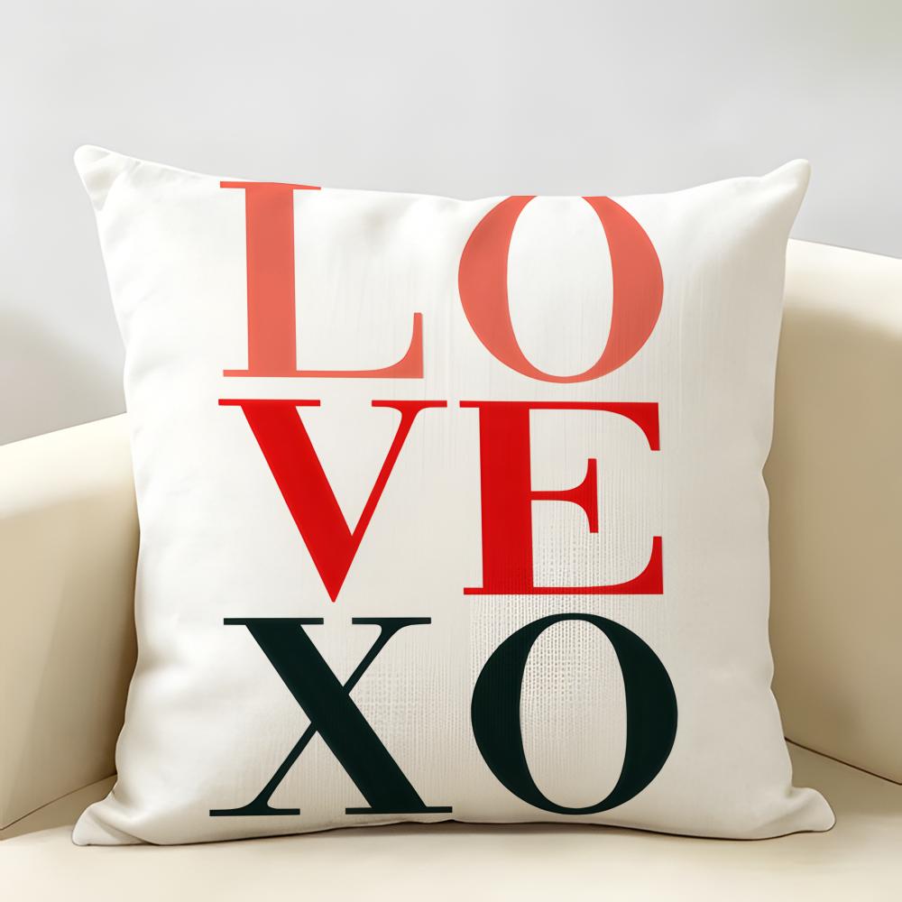 Finlay Noa Simple Words Ins Cushion Cover Natural Linen Organic Fabric DoubleSided Printing Room Sofa Decor Pillow Case