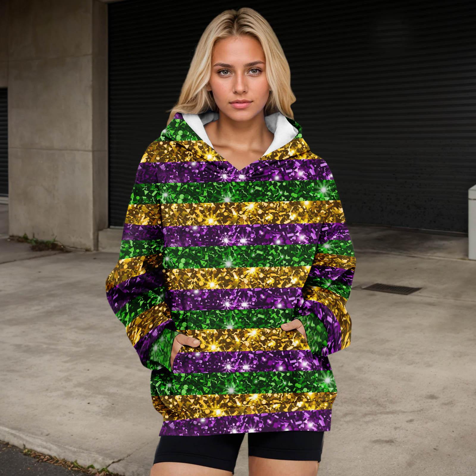 

Женские толстовки большого размера, флисовые толстовки, рубашки с длинными рукавами, пуловер, осенняя одежда с карманом XXL фиолетовый