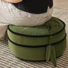 45cm Unstuffed Chinese Bamboo Embroidery Futon Footstool Cover Moroccan Meditation Cushion Case Homestay Tatami Floor Seat Cover