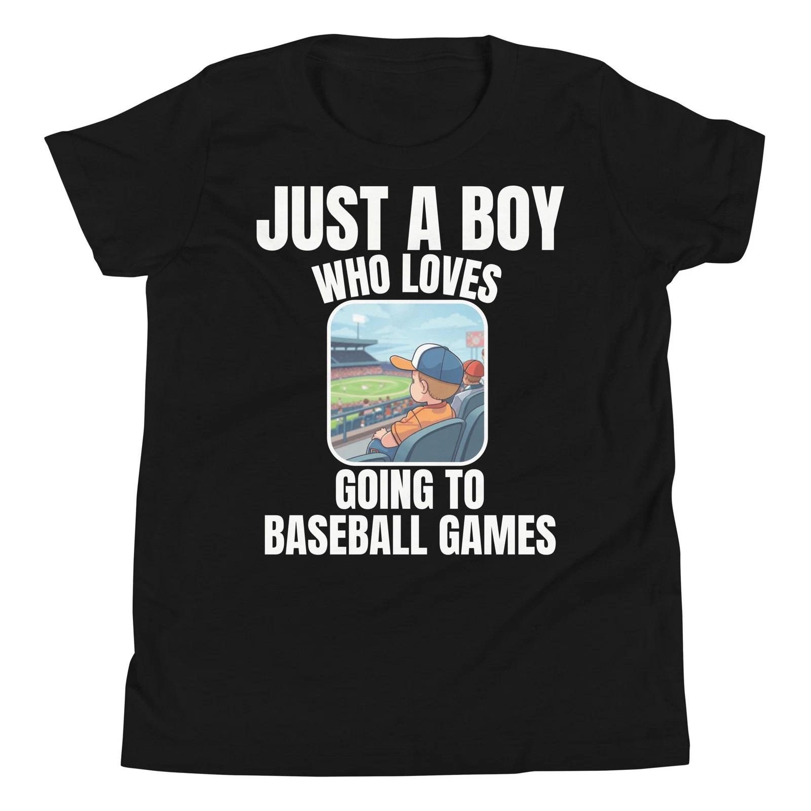 Just A Boy Who Loves Going to Baseball Games Baseball Lover Youth T-Shirt 160