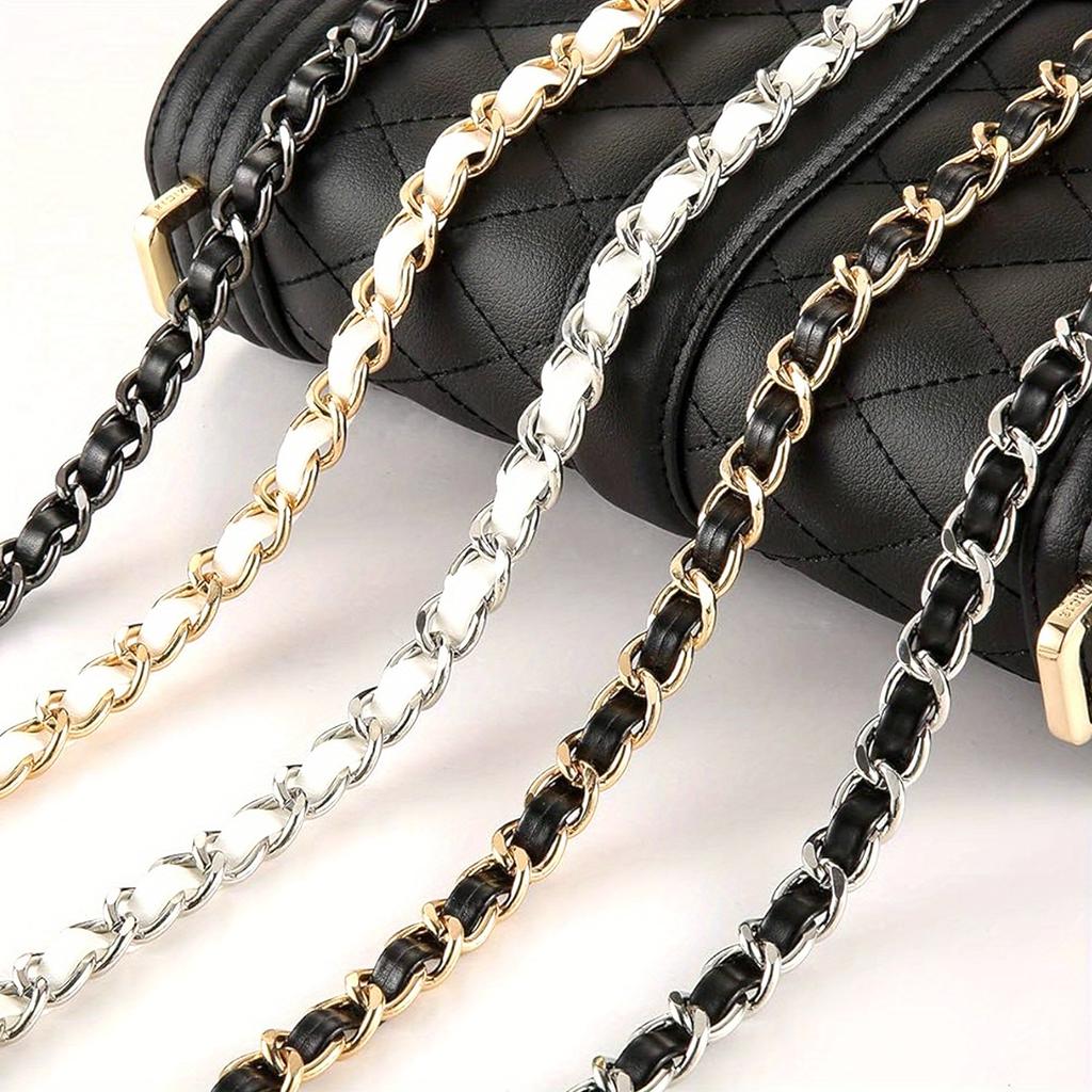 Metal Chain Purse Straps Replacement Crossbody, DIY Purse Chain Accessories, Crossbody Bag and Handbag Strap