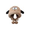 Puppy plush hat cute girl winter warm ear protection fluffy versatile riding plush thicker