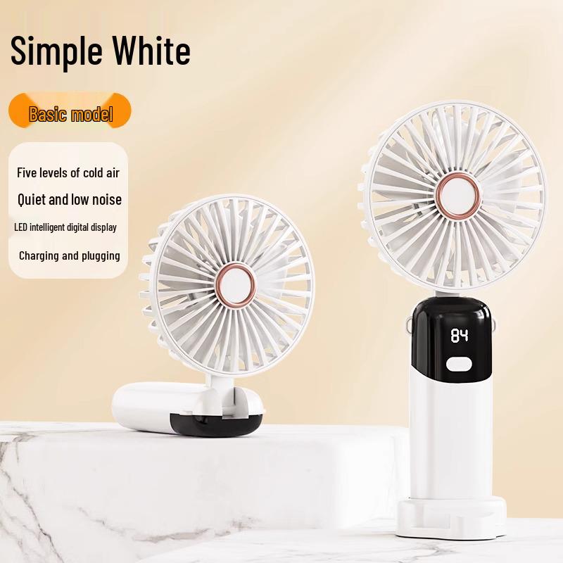 Compact USB Rechargeable Portable Electric Fan for Dorms and Desktops