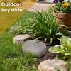 Durable Polyester Resin Concealed Key Holder That Looks Like A Real Garden Stone Rocks Style Concealed Storage Case