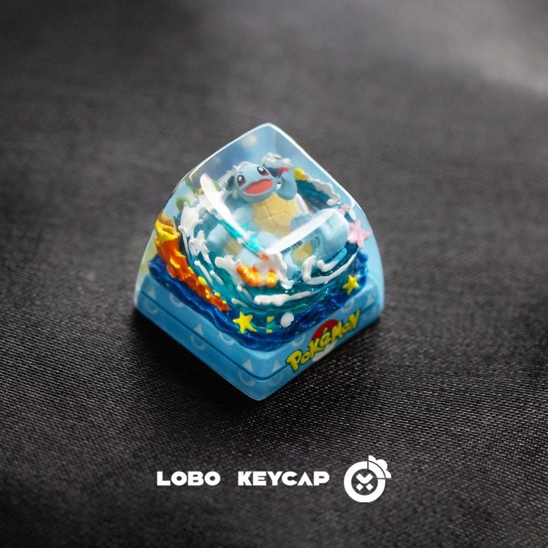 Pokemon Squirtle Bulbasaur Mechanical Keyboard Keycap ESC Cute Resin Shrink Mold Drip Glue Keycaps Anime Peripheral Accessories