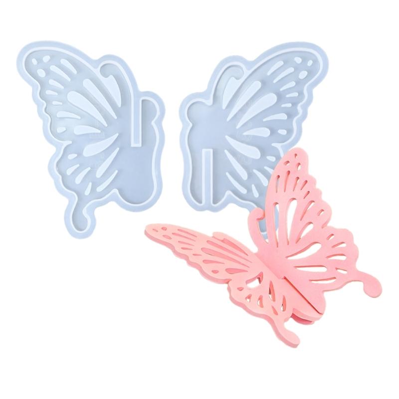 Food Grade Silicone Hollow Butterfly Incenses Holder Mold Incenses Pendant Crafting Mold For DIY Craft Home Decors
