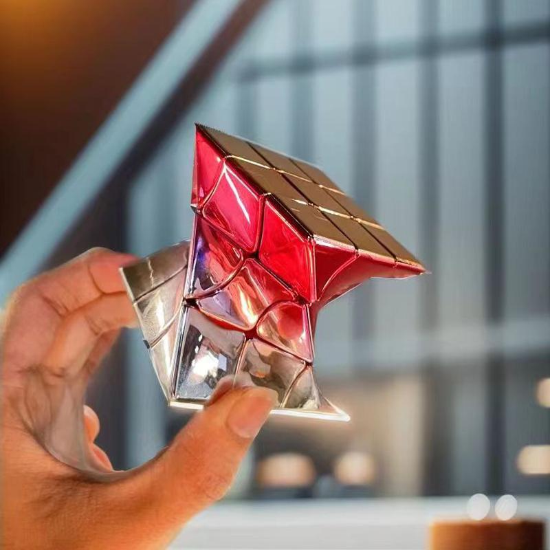 Unique 3x3x3 Magic Speed Cube Colorful Twist Puzzle Developing Intelligence Toy Kids Brain Teaser Educational Games Best Gifts