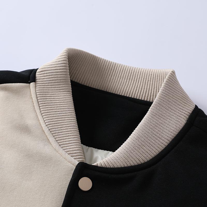 Men's New Autumn and Winter Contrasting Color Down Jackets for Men, Versatile Youth Casual Trendy Jackets, Loose, Fashionable and Handsome