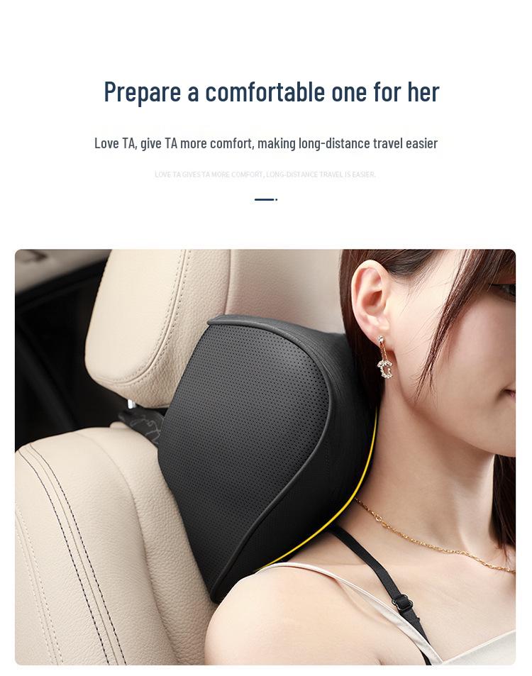 Memory Foam Car Headrest & Lumbar Support Pillow