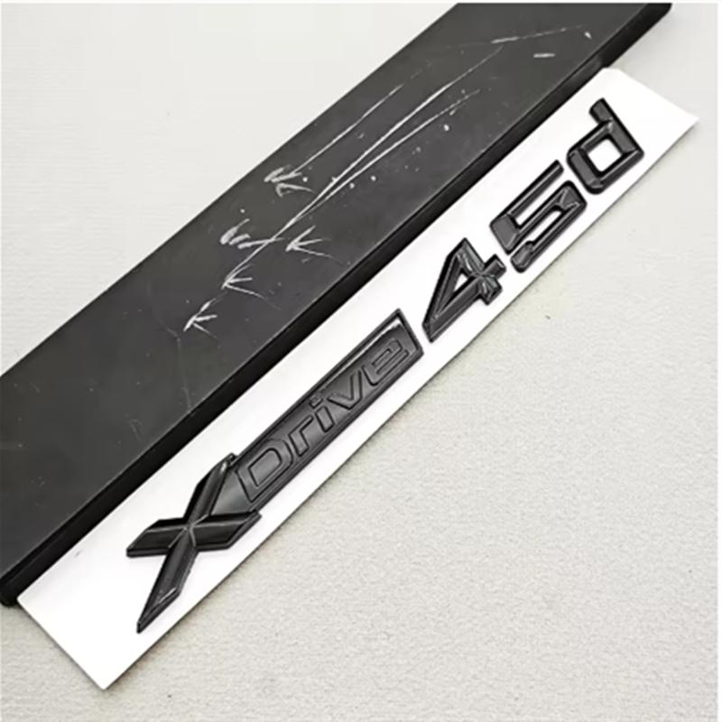 Emblema Adesivo Logo Nero 3D in ABS XDrive 30d 35d 40d 45d 50d 55d per Portellone Bagagliaio Parafango Laterale BMW X3 X5 X6 X7 F25 F15 G01 G05