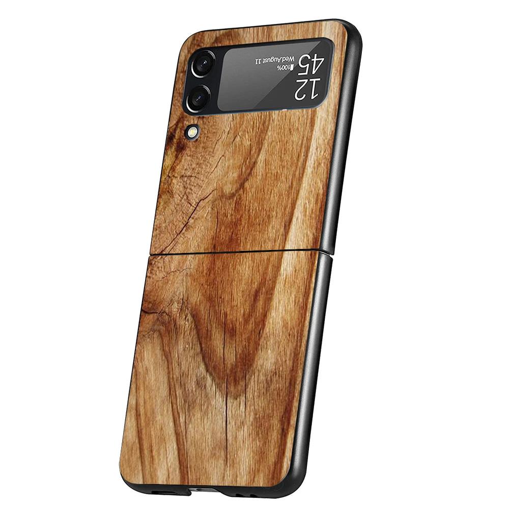 

Дерево Деревянный Узор Чехол для Телефона Для Samsung Galaxy Z Flip 7 6 5 4 3 5G Flip7 Flip6 Flip5 Flip4 Flip3 Черный Fundas Чехол Gal Samsung Z Flip 4