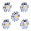 25Pcs 0.5W 5V High Power LED Lamp Bead Light Source Chip with Aluminum PlateNatural Light: 4000‑4500K
