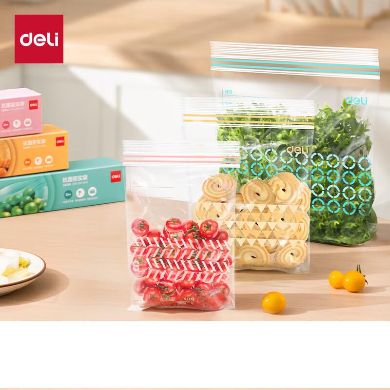 

Deli Food Grade Double Zipper Storage Bags